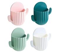 Beaupretty Soporte de Pared Multifuncional 4 Piezas para Almacenamiento sin Taladro, Caja Organizadora Pp Tamaño Mediano, Colores, Adecuado para Baño y Cocina, Porta Cepillos, Control