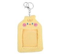 Beaupretty Soporte de Tarjeta de Animales de Peluche con Funda para Tarjetas de Identificación Amarillo Patito Organizador Multiusos y Fotografías