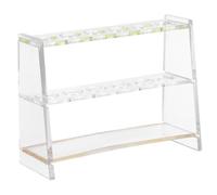 Beaupretty Soporte Desmontable para Tubos de Ensayo 10 Ml Gradilla de Acrílico Transparente 6 Puestos para Material de Laboratorio Escolar y Suministros de Laboratorio Banco de Pruebas