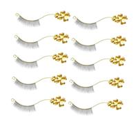 Beaupretty Soporte Metálico Dorado para 6 Pares para Pestañas Postizas Tablero de Exhibición Diseño Práctico y Decorativo y Adecuado para Salones y Clientes Salones Clientes