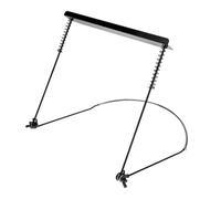 Beaupretty Soporte para Armónica de Aleación de Zinc Profesional Ajustable y Duradero Soporte de Cuello Negro para Tocar Armónica Manos Libres Portátil y Ligero para Músicos