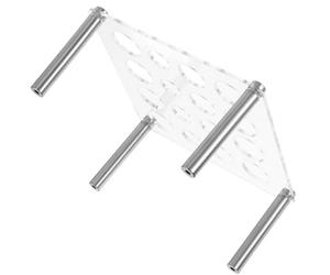 Beaupretty Soporte para Moldes de Piezas de Ajedrez de Acrílico, Organizador Estable Aperturas Múltiples para Moldes DIY de Resina, Expositor Cuadrado Transparente para Accesorios de Ajedrez