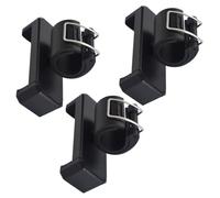 Beaupretty Soporte para Teléfono Selfie Cierre de Seguridad Pinza Doble Agujero Negro Tamaño Estándar Paquete de 3 Unidades Compacto y Ligero para Exteriores