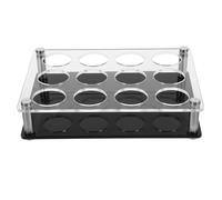 Beaupretty Soporte para Transportar Vaso de Acrílico Negro para Whiskey y Shot Glasses, Práctico y Bien Organizado para Uso en Casa y Restaurantes