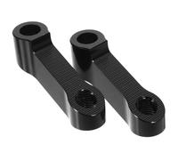Beaupretty Soporte Resistencia a Impactos de Extensión en Aleación de Aluminio Negro y Ajuste para Espejo Retrovisor de Motocicleta para Diferentes Alturas de Conductor