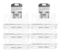 Beaupretty Soportes para Persianas de Lamas 25 Mm, Juego de 6 Piezas de Fijación para Instalación Superior y Lateral, Accesorios para Cortinas de Hogar, Soporte de Rejilla de Ventilación,