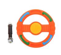 Beaupretty Steering Wheel Toy For Plastic Interactive Car Wheel For Outdoor Playsets Backyard Pretend Play Easy Installation Safe Non-Toxic Material Enhances Hand-Eye Coordination