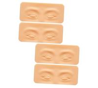 Beaupretty Tablero de Práctica de Silicona para Cejas y Ojos, 4 Piezas, Textura Similar, Elástico y Duradero, Adecuado para Entrenamiento de Maquillaje Profesional