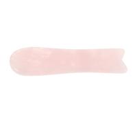 Beaupretty Tablero Gua Sha de Cuarzo Rosa Herramienta Guasha para Rostro y Cuerpo Herramienta de Raspado Facial Masajeador Guasha para Cuidado y Relajación Piel