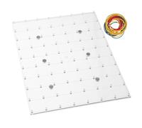 Beaupretty Tablero Magnético para Enseñar Clavos Herramienta De Aprendizaje De Matemáticas Geoplanos para El Aula Tablero Sensorial con Clavijas Suministros para El Aula Geoplanos