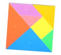 Beaupretty Tangram Grande para Puzles Educativos de Plástico Juguete Cognitivo DIY para Desarrollo Lógico y Coordinación Manual