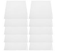 Beaupretty Tapete de Silicona Transpirable 30x30 Cm Color Claro, 10 Unidades, Resistente al Calor para Manualidades, Tapete de Prensado para Apliques y Acolchado, Alfombrilla Reutilizable