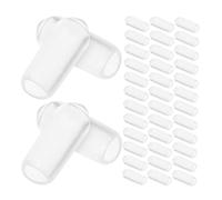 Beaupretty Tapones De Goma Para Extremos De Diadema 200 Piezas Diámetro Interior 2,5 Mm Transparentes Protectores Para Accesorios De Diademas Uso Diario y Bricolaje