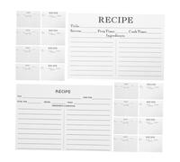 Beaupretty Tarjetas de Recetas en Blanco Papel Doble Cara y Bodas 50 Hojas Preservadas sin Manchas, Diseño Elegante y Simple para Bodas y Despedidas de Soltera Despedidas de Soltera