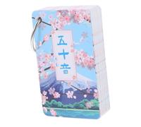 Beaupretty Tarjetas Japonesas de Alfabeto Gojūon de Aprendizaje Portátil para Principiantes con Pronunciación Fácil