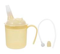 Beaupretty Taza de Alimentación para Personas con Discapacidad y Ancianos Vaso Antiderrame con Pajita para Dietas Líquidas y Maternidad de Agarrar y Usar para Pacientes Postrados