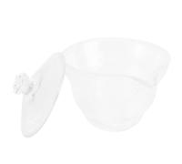 Beaupretty Taza de Té Martillada de Vidrio 200ml para Servir y Preparar Té Diseño Redondo Patrón de Tallado en Hielo Utensilio Artesanal para Cocina