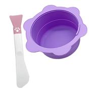 Beaupretty Tazón de Silicona Plegable para Preparar Máscaras Faciales y Cera de Depilación de Espátula Herramientas de para Diy y Cuidado Personal