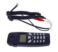 Beaupretty Teléfono Cable y Pantalla LCD Identifica y Muestra Llamadas Fsk/dtmf Teléfono de Escritorio PVC Negro Fácil de Operar E Instalar para Oficina y Hogar