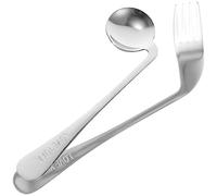 Beaupretty Tenedor En Ángulo Cuchara Utensilios Adaptables Utensilios De Alimentación Para Comer Por Sí Solos Cubiertos Curvos Juego De Utensilios Para Parkinson Ayudar A La Vajilla Diestro