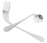 Beaupretty Tenedor En Ángulo Cuchara Utensilios Adaptables Utensilios De Alimentación Para Comer Por Sí Solos Cubiertos Curvos Juego De Utensilios Para Parkinson Ayudar A La Vajilla Para