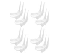 Beaupretty Tenedor para Alimentar Loros 8 Piezas 4 Juegos, Accesorio para Jaula de Loro, Porta Golosinas Frutas y Verduras, Comedero para Animales Pequeños, Uso Seguro y Versátil