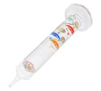 Beaupretty Termómetro Galileo de Vidrio Flotante con 4 Esferas de Colores para Decoración Interior y Oficina, Termómetro Actual para Sala y Aula, Obsequio Científico Funcional