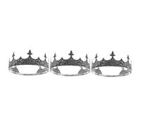 Beaupretty Tiara De Hombre 3 Piezas Decoración Medieval De Rey Para Hombre Adulto Diadema De Tocado De De Imitación Venda Hombres y Mujeres Víspera De Todos