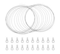 Beaupretty Tira Calefactora de Repuesto para Sellador Térmico, Alambre Calefactor de 0,8 Mm y 5 Metros 20 Conectores Eléctricos, Accesorio para Máquina Selladora, Adecuado para Sellado