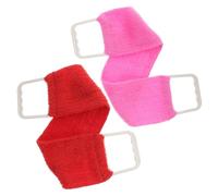 Beaupretty Toalla Exfoliante Ducha Doble Cara Para Limpieza Corporal Profunda Asas Para Baño y Masaje De Espalda