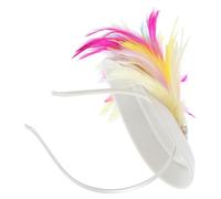 Beaupretty Tocado de Fiesta Pinza Pelo Tocado Estilo Sombrero Pastillero para Boda Carnaval Fiesta de Té Diadema Floral para Niña Accesorios de Boda para Invitados
