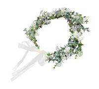 Beaupretty Tocado de guirnalda de hojas nupcial fiesta falso decoraciones de bodas ducha diadema de flores diadema con de flores vintage tocado de hadas Caña de simulada.