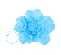 Beaupretty Tocado Floral Grande con Diseño Romántico Diadema de EVA Azul para Novia Fascinator Elegante para Bodas Fiestas de y