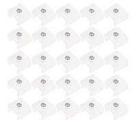 Beaupretty Tornillos 100 Clips para Tiras de Luces LED de Fijación Lateral Soporte de Plástico Resistente para Montaje Rápido Bloquear la Iluminación