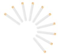 Beaupretty Tubos de Ensayo de Vidrio Transparentes 15x150mm con Tapón de Corcho Madera, 10 Unidades para Laboratorio, Contenedores de Almacenamiento de Muestras para Experimentos Químicos