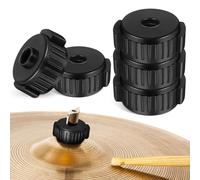Beaupretty Tuercas de Fijación para Platillos de Batería, 5 Piezas Negras de Plástico, Montaje Rápido y Ajuste sin Herramientas, Accesorios Compatibles para Soportes Hi-hat y Percusión