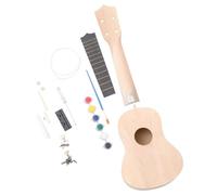 Beaupretty Ukelele de Kit de Bricolaje para Hacer Uno Mismo Guitarra Hawaiana de Tilo Pintura Trabajo Manual para Campaña entre Padres Hijos Instrumento Musical Sencillo