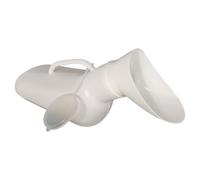 Beaupretty Urinario para Mujeres Portátil de Plástico Blanco, Fácil de Transportar y Almacenar, Adecuado para Viajes Largos y Camping, Diseño Reutilizable y Cómodo