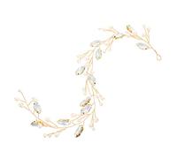 Beaupretty Venda women mujeres wedding bride party novia diadema de niñas Boda decoraciones banda para la cabeza gender diademas de mujer para el cabello diademas con perla taladro de vidrio