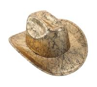 Beaupretty Western Cowboy Hat Vintage Wide Brim Fedora For Men Breathable British Style Sun Protection For Outdoor Activities Country Music Festivals