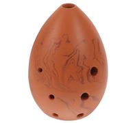 Beaupretty Xun de 8 Hoyos de Cerámica Vintage, Instrumento de Viento Portátil en Tono F, Color Tierra, Tamaño Compacto, Adecuado para Estudiantes, Instrumento Musical Étnico