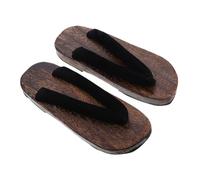 Beaupretty Zuecos De Madera Tradicionales Japoneses Sandalias Con Punta Redonda Para Hombre Cómodos Zapatos Cosplay Para Interior y Uso Diario Talla