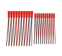 Beausoleil 10 Pares 2 JST Enchufe Conector M una F 110 Mm Cable Cable Rojo Negro