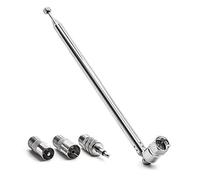 Beausoleil Antena de Varilla Adaptador de 3,5 Mm Antena de Radio FM Reemplazo de Tornillo TelescóPico Tipo F Conector de Enchufe Macho Receptor EstéReo AV