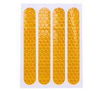 Beausoleil Cubierta de Rueda Trasera Delantera Etiqueta Engomada Reflectante de Carcasa Protectora para Max G30 Scooter Accesorios 4 Piezas, Amarillo