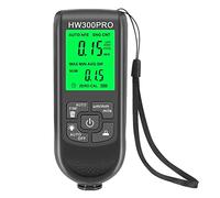 Beausoleil Medidor de Espesor de PelíCula LCD de RetroiluminacióN Digital Probador de Espesor de Pintura de AutomóVil Medidor de Espesor de Recubrimiento Herramienta de MedicióN Negro