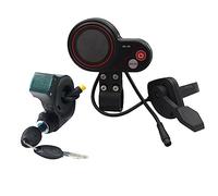 Beausoleil QS-S4 36V-60V Kit de Pantalla LCD de Acelerador de Pulgar + Llave de Bloqueo de Encendido de 3 para Pantalla de 6 de Scooter EléCtrico Zero 8 9 10 8X 10X