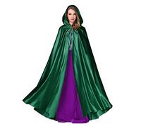 BEAUTELICATE Capa con Capucha Medieval Mujer Disfraz Abriga Larga para Novia Vampiro Princesa Bruja Halloween Navidad Fiesta Cosplay Fotografía （Musgo Verde）