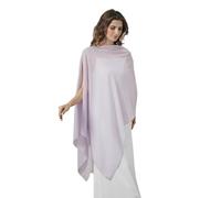 BEAUTELICATE Chal Estola de Gasa Elegante para Mujer Chifón Capa Poncho Ligera para Novias Bodas y Vestidos de Noche-Lila