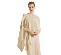 BEAUTELICATE Chal Estola de Gasa Elegante para Mujer Chifón Capa Poncho Ligera para Novias Bodas y Vestidos de Noche